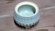 Photo3: Kiyomizu porcelain Japanese incense burner Minoru Ando shinogi seiji blue H9cm (3)