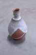 Photo9: Bizen ware pottery Sake bottle tokkuri white glaze Tomoyuki Oiwa 350ml (9)
