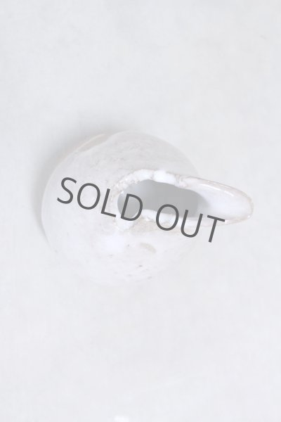 Photo4: Bizen ware pottery Sake bottle tokkuri white glaze kiri Tomoyuki Oiwa 300ml (4)