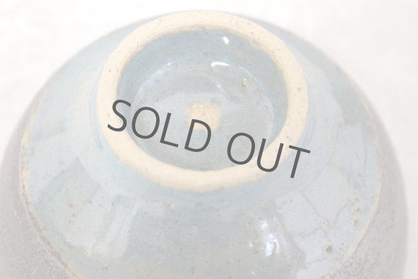 Photo7: Kiyomizu porcelain Japanese matcha tea bowl turquoise blue wan Daisuke Tokinoha (7)