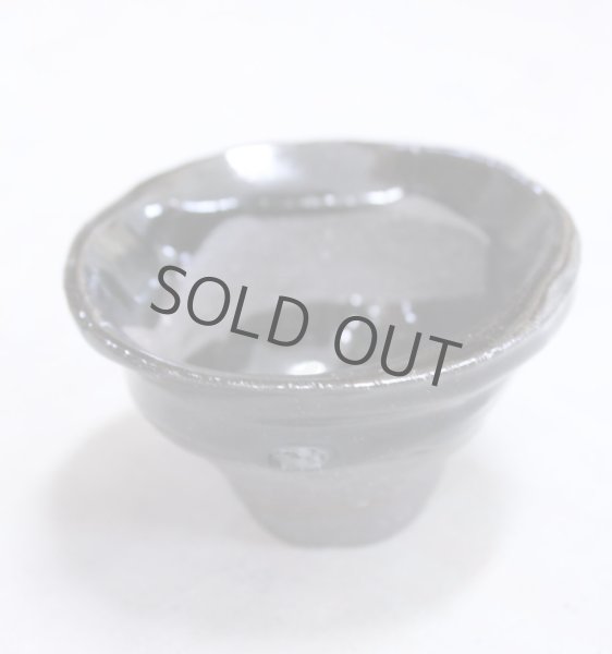 Photo6: Bizen ware pottery Sake guinomi tumbler Bar Mug black glaze kyo Tomoyuki Oiwa 60ml (6)