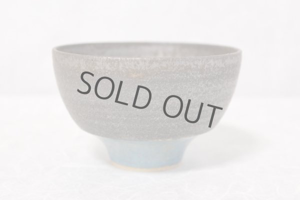 Photo2: Kiyomizu porcelain Japanese matcha tea bowl turquoise blue wan Daisuke Tokinoha (2)