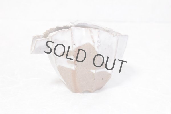 Photo4: Bizen ware pottery Sake bottle reishu white glaze Tomoyuki Oiwa 250ml (4)