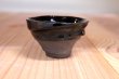 Photo1: Bizen ware pottery Sake guinomi tumbler Bar Mug black glaze kyo Tomoyuki Oiwa 60ml (1)