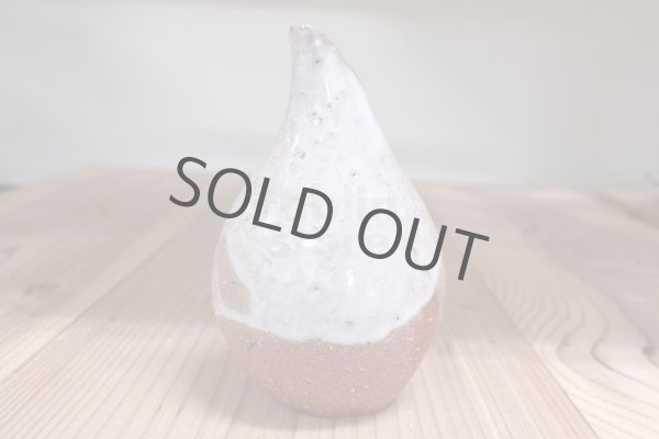 Photo2: Bizen ware pottery Sake bottle tokkuri white glaze kiri Tomoyuki Oiwa 300ml (2)