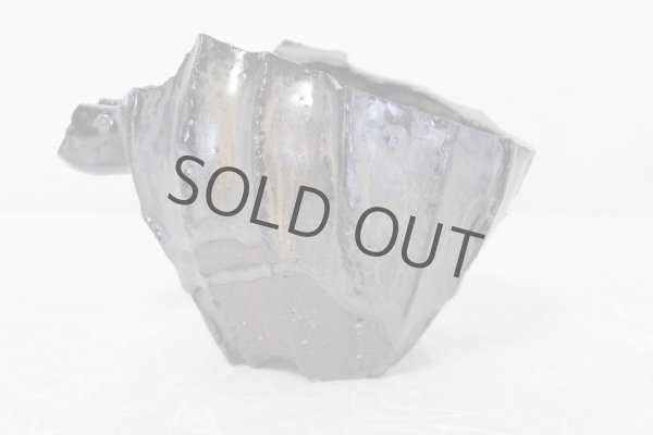 Photo3: Bizen ware pottery Sake bottle cups set reishu gradation glaze Tomoyuki Oiwa w/ wooden box (3)