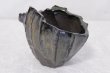 Photo11: Bizen ware pottery Sake bottle cups set reishu gradation glaze Tomoyuki Oiwa w/ wooden box (11)