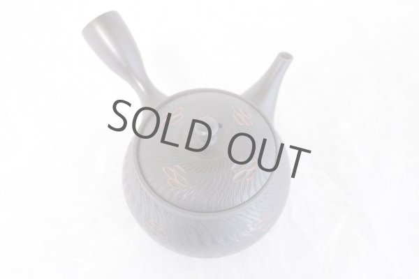 Photo7: Tokoname ware Japanese tea pot kyusu ceramic strainer YT Sekiryu tochiri 300ml (7)