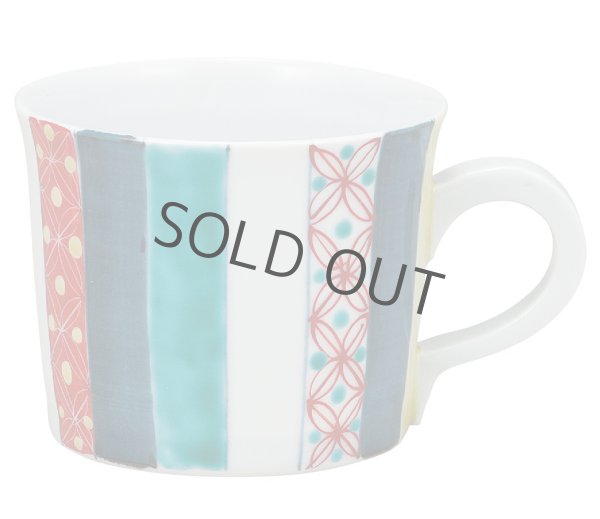 Photo2: Kutani Porcelain Japanese mug coffee tea cup komontogusa D 8.7cm (2)