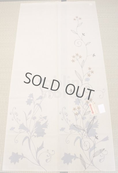 Photo4: Noren CSMO Japanese door curtain Enb flower 85 x 170cm (4)