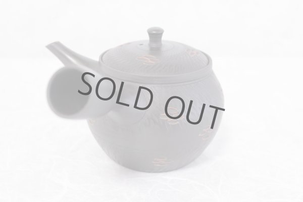 Photo3: Tokoname ware Japanese tea pot kyusu ceramic strainer YT Sekiryu tochiri 300ml (3)