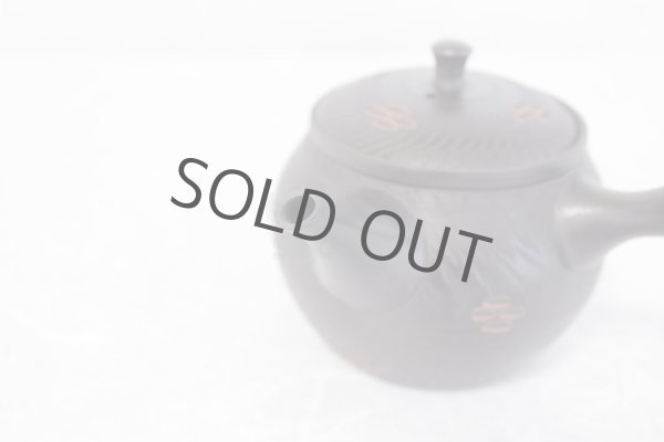 Photo5: Tokoname ware Japanese tea pot kyusu ceramic strainer YT Sekiryu tochiri 300ml (5)