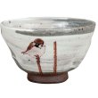 Photo12: Kutani porcelain Japanese Matcha chawan tea bowl kyoshu Black-capped Chickadees (12)