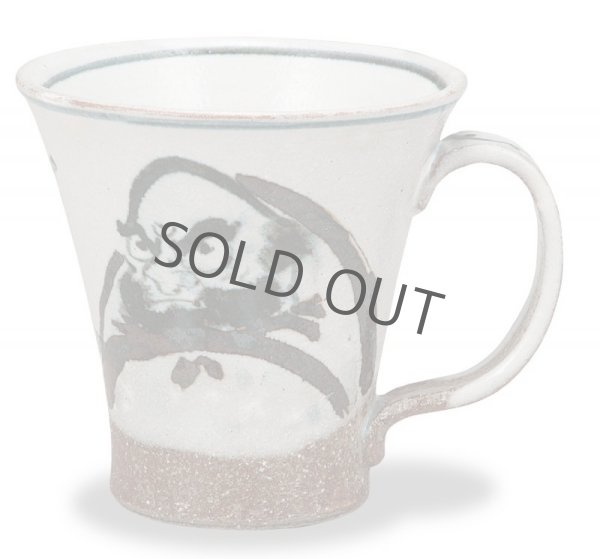 Photo12: Kutani Porcelain Japanese mug coffee tea cup daruma D 9.5cm (12)