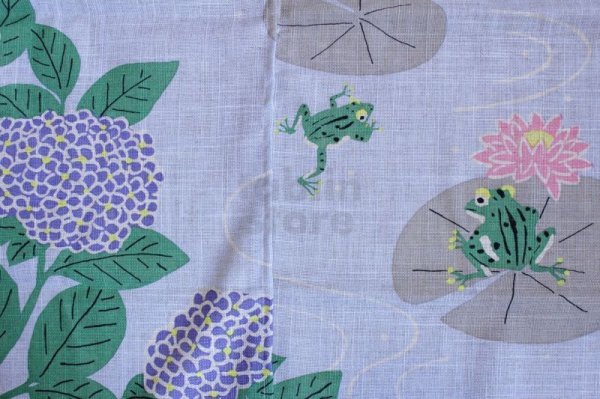 Photo5: Noren Japanese Curtain Doorway NM hydrangea kero 85 x 150cm (5)