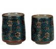 Photo7: Kutani Porcelain Japanese tea cups yon seiryutessen  (set of 2) (7)
