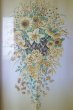 Photo2: Noren CSMO Japanese door curtain Feng-shui Flower yellow 85 x 150cm (2)