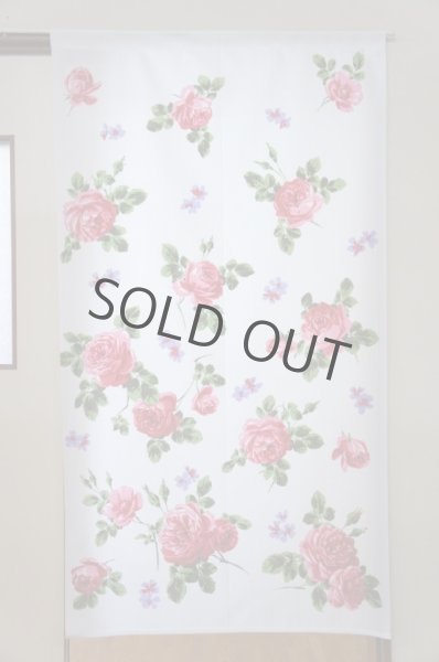 Photo1: Noren CSMO Japanese door curtain Fragrance of Rose pink 85 x 150cm (1)