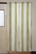 Photo1: Noren CSMO Japanese door curtain Striped green 85 x 170cm (1)