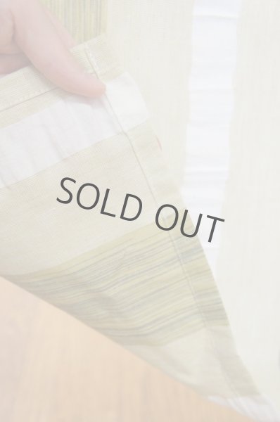 Photo3: Noren CSMO Japanese door curtain Striped green 85 x 170cm (3)