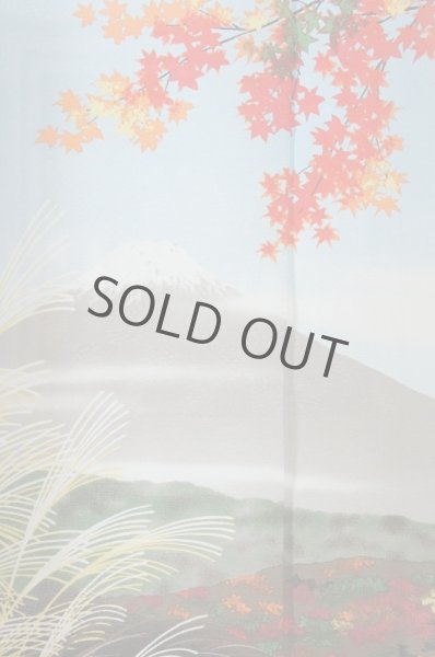 Photo2: Noren CSMO Japanese door curtain Four seasons Fuji (Autumn) 85 x 150cm (2)