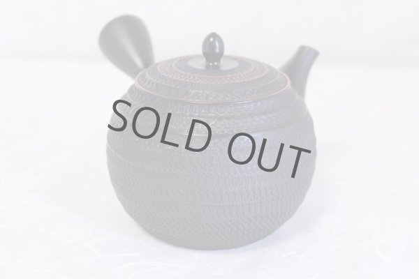 Photo4: Tokoname ware Japanese tea pot kyusu ceramic strainer sendan Gyokko 470ml (4)