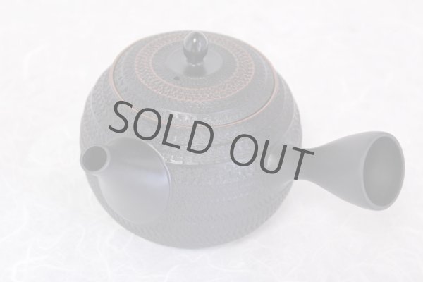 Photo3: Tokoname ware Japanese tea pot kyusu ceramic strainer sendan Gyokko 470ml (3)