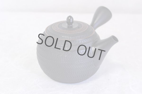 Photo5: Tokoname ware Japanese tea pot kyusu ceramic strainer sendan Gyokko 470ml (5)