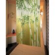 Photo1: Kyoto Noren MS Japanese door curtain Takebayashi Banboos green 85 x 150cm (1)