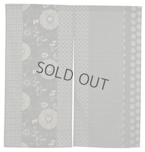 Photo6: Noren Japanese door curtain daichi bassen furununo komon cotton 85 x 90cm (6)