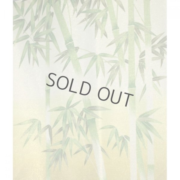 Photo2: Kyoto Noren MS Japanese door curtain Takebayashi Banboos green 85 x 150cm (2)