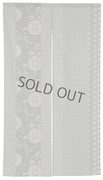 Photo2: Noren Japanese door curtain daichi bassen furununo komon cotton 85 x 150cm (2)