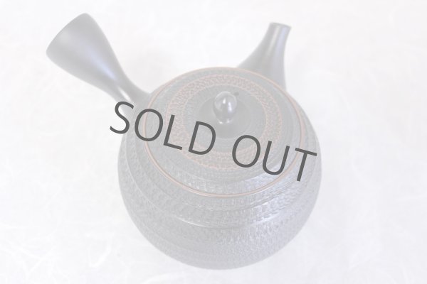 Photo8: Tokoname ware Japanese tea pot kyusu ceramic strainer sendan Gyokko 470ml (8)