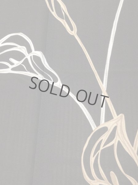 Photo4: Noren CSMO Japanese door curtain Modern Calla black 85 x 170cm (4)