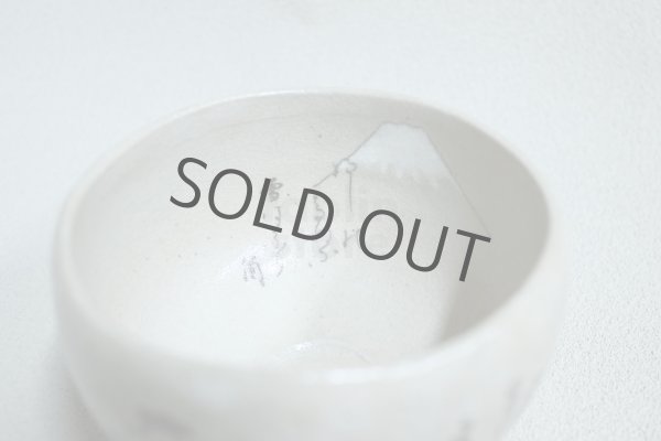 Photo2: Mino pottery Japanese matcha tea bowl chawan Kenichiro korin utsushi kajin ware  (2)