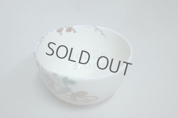 Photo3: Mino pottery Japanese matcha tea bowl chawan Masayama fan flower ayakashihisen (3)