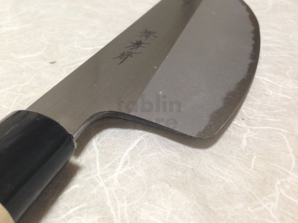 Photo6: SAKAI TAKAYUKI Japanese knife Kasumitogi Yasuki white steel Sushi kiri (6)