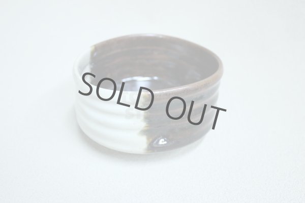 Photo6: Kiyomizu Japanese matcha tea bowl chawan Sahei kakewake Kutsu shape ware (6)
