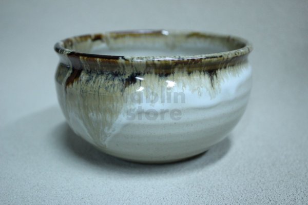 Photo4: Kiyomizu porcelain Japanese tea ceremony kensui tea bowl Sahei karatsu pottery (4)