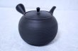 Photo3: Tokoname Japanese tea pot kyusu Gyokko ceramic tea strainer black sendan 480ml (3)