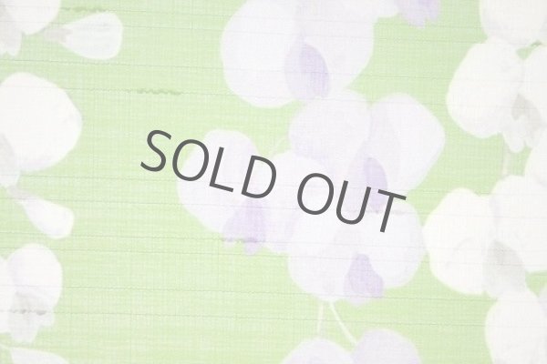 Photo5: Noren Japanese Curtain Doorway NM fuji wisteria green 85 x 150cm (5)
