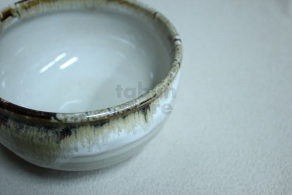 Photo5: Kiyomizu porcelain Japanese tea ceremony kensui tea bowl Sahei karatsu pottery (5)