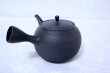 Photo6: Tokoname Japanese tea pot kyusu Gyokko ceramic tea strainer black sendan 480ml (6)