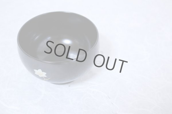 Photo8: Japanese Echizen Urushi lacquer soup bowl wan suisen D10.7cm set of 2 (8)