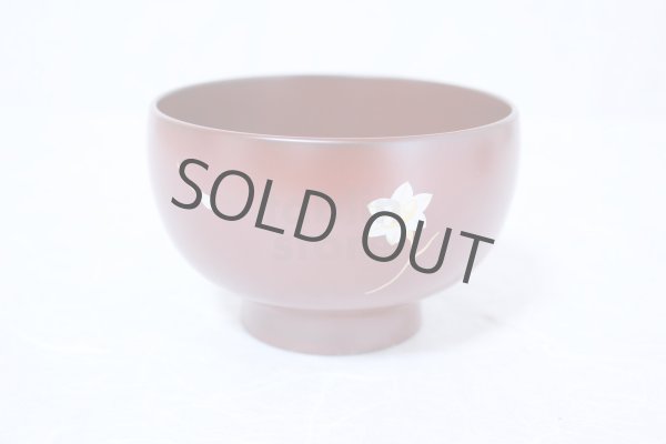 Photo4: Japanese Echizen Urushi lacquer soup bowl wan suisen D10.7cm set of 2 (4)