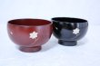 Photo3: Japanese Echizen Urushi lacquer soup bowl wan suisen D10.7cm set of 2 (3)