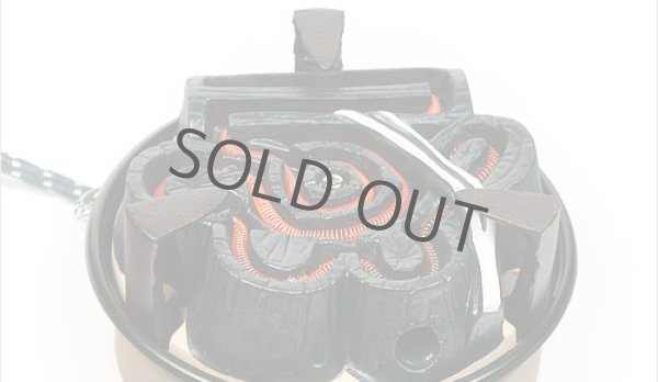 Photo2: Electric charcoal heater Japanese tea ceremony Gotoku cast iron for Furo D165mm For 230-240V (2)