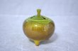 Photo2: Kutani yaki ware Japanese incense burner m3 Ginsai H 8cm (2)