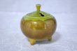 Photo4: Kutani yaki ware Japanese incense burner m3 Ginsai H 8cm (4)