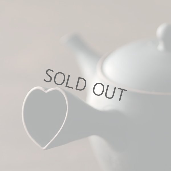 Photo7: Tokoname Japanese tea pot set Yukitaka heart-shaped ceramic tea strainer 230ml (7)